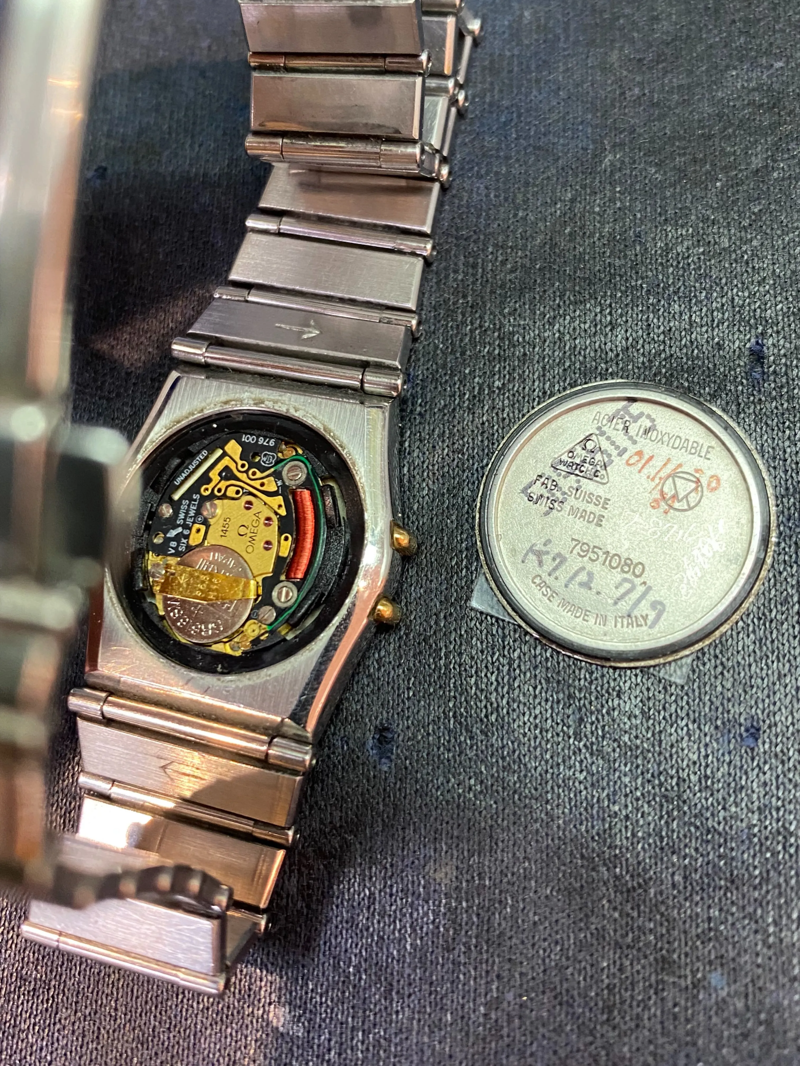 【OMEGA(オメガ)の腕時計、電池交換しました】